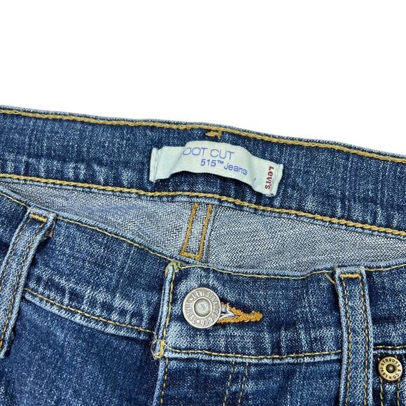 Levi’s Vintage Y2K 515 Bootcut Regular Fit Mid Rise Jeans Medium Wash Womens 12M - Picture 5 of 7
